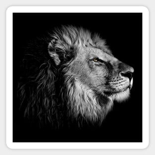 Lion Head Symbol of Strength Courage Intelligence Sticker